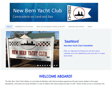 Tablet Screenshot of newbernyachtclub.com